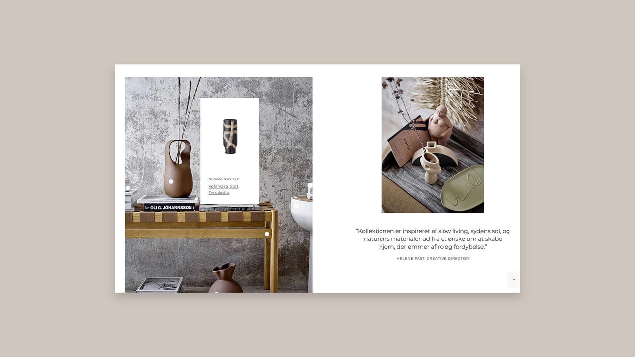 Bloomingville website hotspots