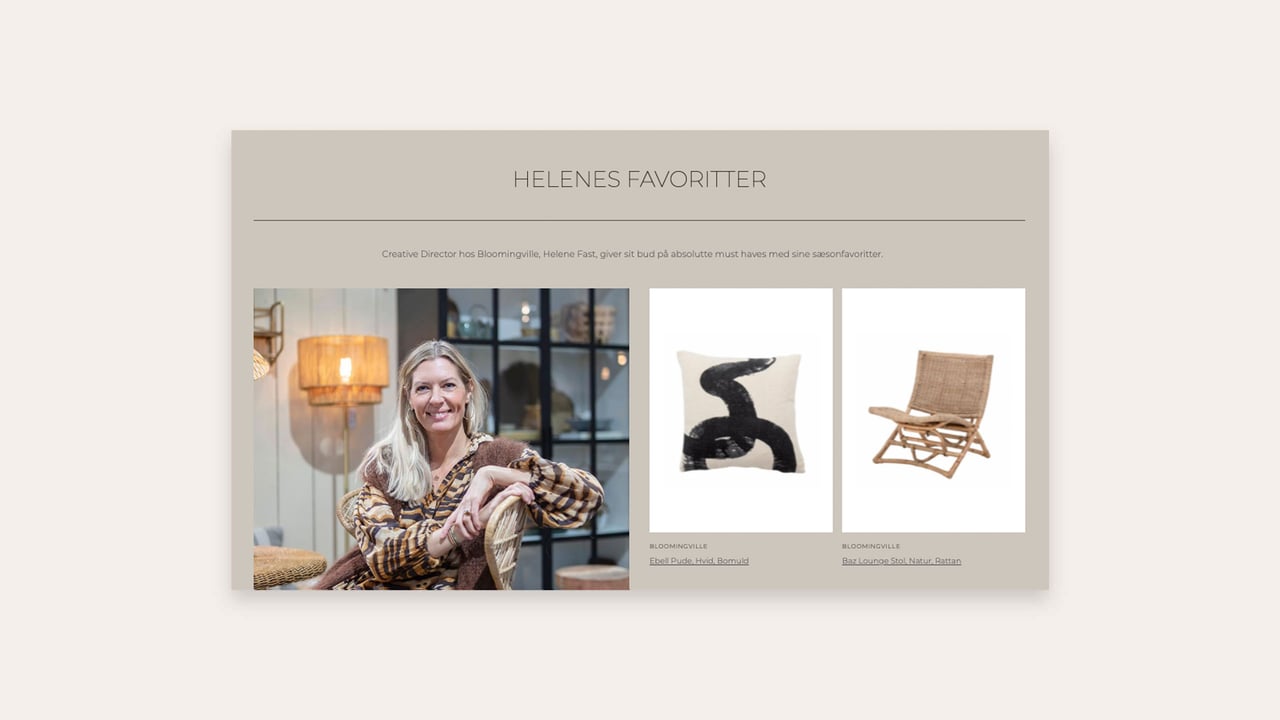 Bloomingville storytelling med Helenes favoritter