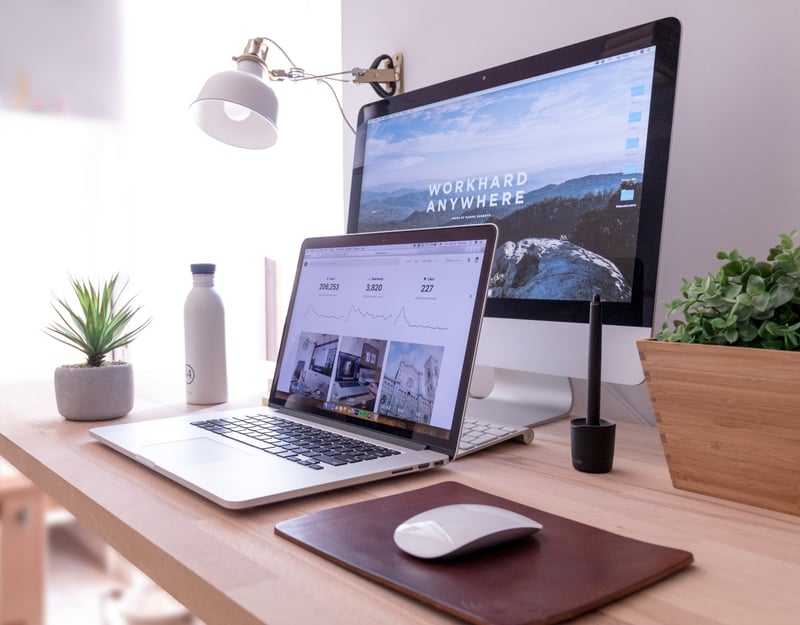 Picture of a PC set-up at home
