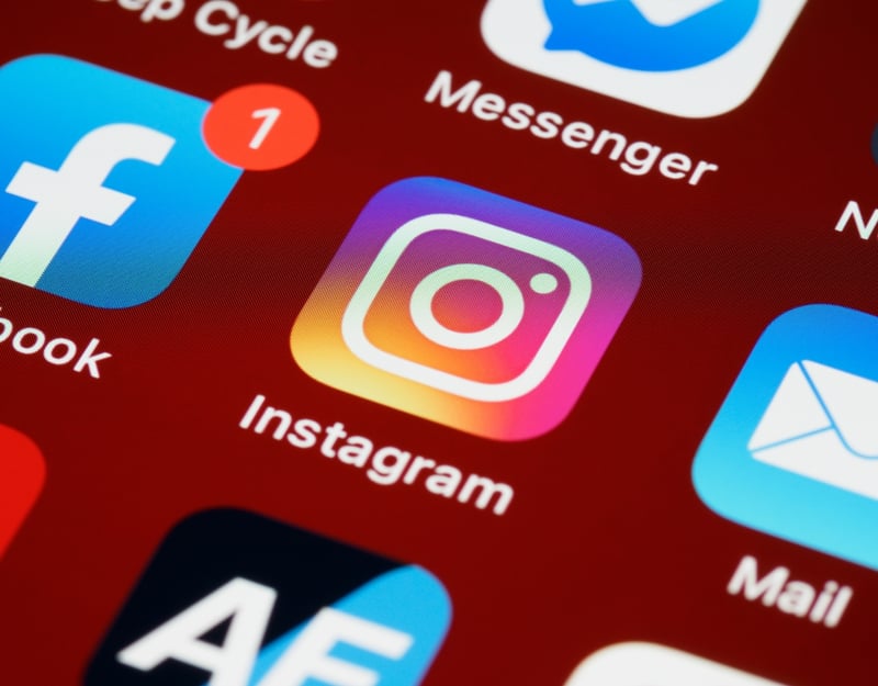 Picture of various social media apps