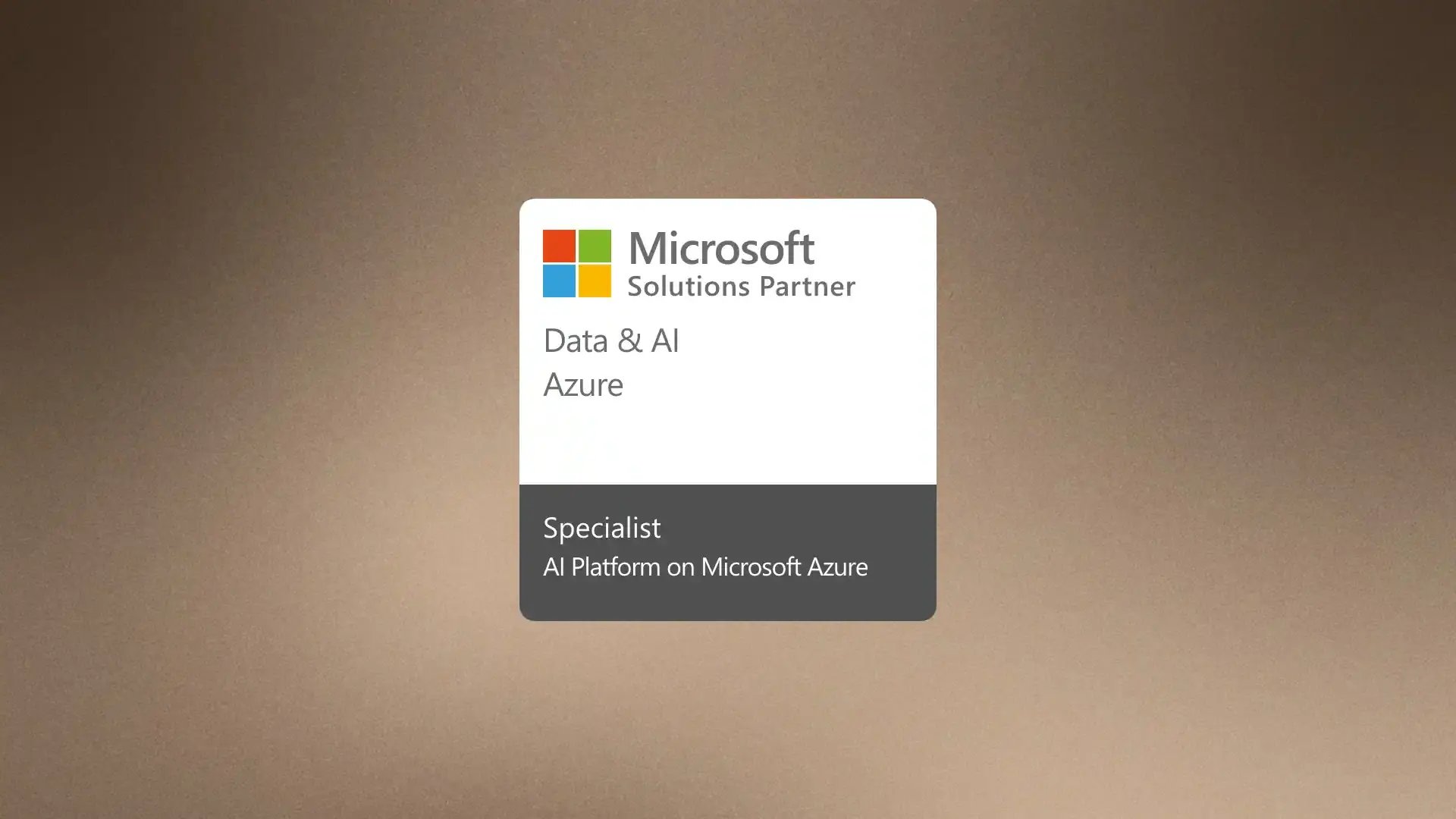 Microsoft solutions partner badge