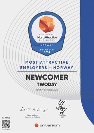 most-attractive-employers-newcomer-professional-twoday-norway-it-2024